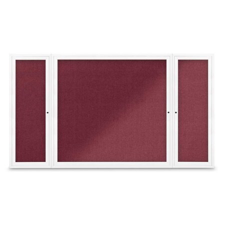 United Visual Products Indoor Enclosed Combo Board, 48"x36", Gold Frame/Blk Porc & Blue Spruce UVCB4836G-BLKPORC-BLSPRU